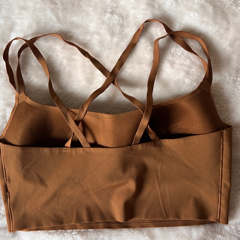 Aerie Brown Active Wear Set Top XL Bottom L long - Picture 2 of 6